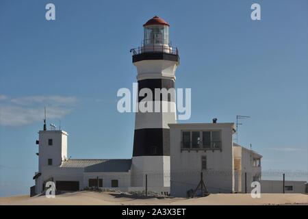 Leuchtturm von Cape Recife, Port Elizabeth, Südafrika Stockfoto