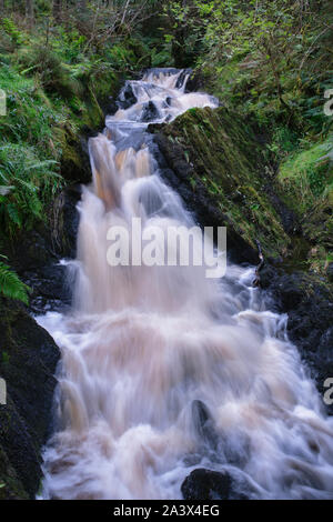 Wasserfälle auf der Kennick Brennen, Dumfries und Galloway, Schottland Stockfoto