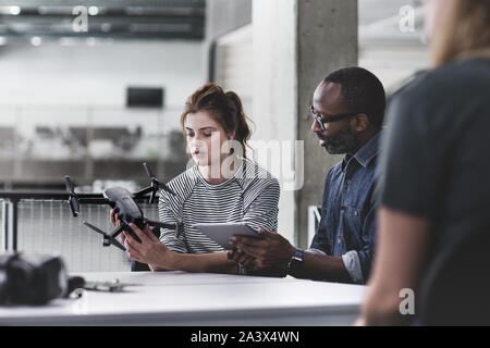 Team drone Entwicklung Stockfoto