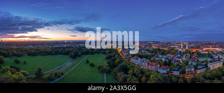 Eine wunderbare am frühen Morgen in Bayern, München. Stockfoto