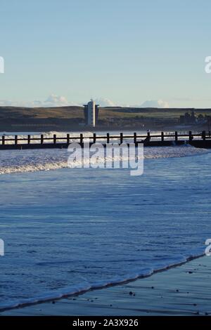 Hafen Aberdeen Control Tower. Schottland, Großbritannien. Stockfoto