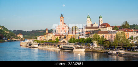 Skyline Passau in Deutschland Stockfoto