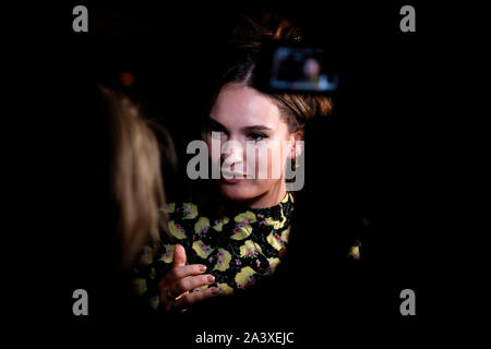 Lily James an der seltenen Tiere Premiere im Rahmen der BFI London Film Festival 2019 Im Curzon Mayfair, London statt. Stockfoto