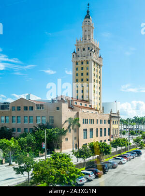 MIAMI - September 10, 2019: Blick auf Downtown Miami USA Stockfoto