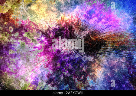Eine abstrakte Deep Space explosionsfähige Nebel Hintergrundbild. Stockfoto