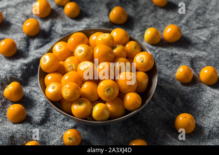 Raw orange organisch Gooseberrries bereit zu Essen Stockfoto