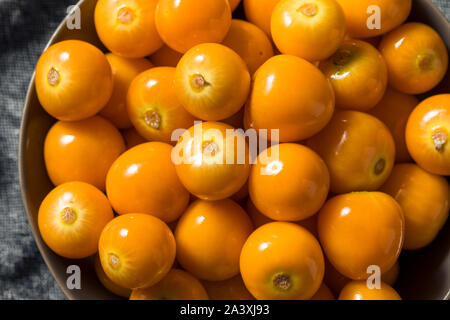 Raw orange organisch Gooseberrries bereit zu Essen Stockfoto