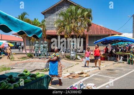 Markt IN SAINT-LAURENT-du-Maroni, Französisch-guayana, überseeische Departement, SÜDAMERIKA, Frankreich Stockfoto