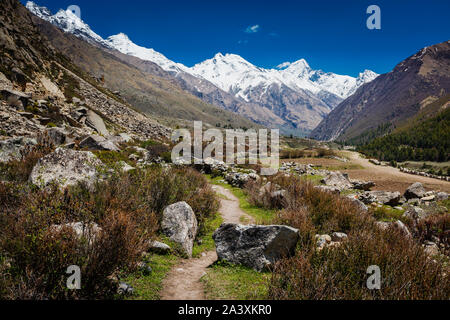 Alten Handelsweg nach Tibet Stockfoto