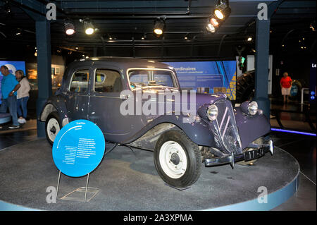 Dieser Citroen Frontantrieb wurde von Michelin als Testlabor für Reifen der Marke verwendet Stockfoto