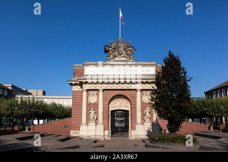 Die Berliner Tor in Wesel, das einzige erhaltene Stadttor und Teil der Festung Stockfoto