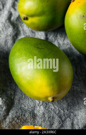 Raw Green Organic Kiett Mangos bereit zu Essen Stockfoto