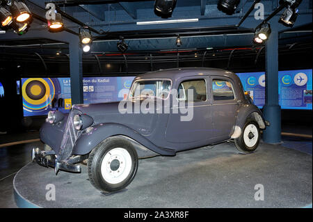 Dieser Citroen Frontantrieb wurde von Michelin als Testlabor für Reifen der Marke verwendet Stockfoto