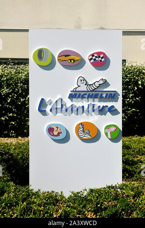 Eintrag in die Aventure Michelin oder Marke museum in Clermont-Ferrand Stockfoto