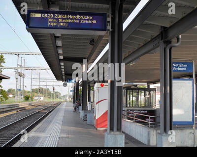 Bahnhof Fehraltorf ZH Stockfoto