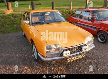 Classic orange Citroen GS GSA Stockfoto
