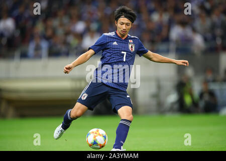 Saitama Stadion 2002, Saitama, Japan. 10 Sep, 2019. Gaku Shibasaki (JPN), 10. SEPTEMBER 2019 - Fußball: FIFA Fußball-Weltmeisterschaft Katar 2022 asiatische nähere Bestimmung zweite Runde Gruppe F Match zwischen Japan 6-0 der Mongolei in Saitama Stadion 2002, Saitama, Japan. Credit: YUTAKA/LBA SPORT/Alamy leben Nachrichten Stockfoto