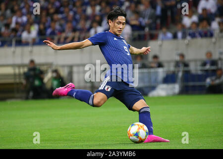 Saitama Stadion 2002, Saitama, Japan. 10 Sep, 2019. Takumi Minamino (JPN), 10. SEPTEMBER 2019 - Fußball: FIFA Fußball-Weltmeisterschaft Katar 2022 asiatische nähere Bestimmung zweite Runde Gruppe F Match zwischen Japan 6-0 der Mongolei in Saitama Stadion 2002, Saitama, Japan. Credit: YUTAKA/LBA SPORT/Alamy leben Nachrichten Stockfoto