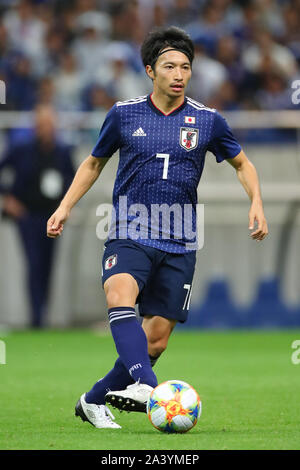 Saitama Stadion 2002, Saitama, Japan. 10 Sep, 2019. Gaku Shibasaki (JPN), 10. SEPTEMBER 2019 - Fußball: FIFA Fußball-Weltmeisterschaft Katar 2022 asiatische nähere Bestimmung zweite Runde Gruppe F Match zwischen Japan 6-0 der Mongolei in Saitama Stadion 2002, Saitama, Japan. Credit: YUTAKA/LBA SPORT/Alamy leben Nachrichten Stockfoto