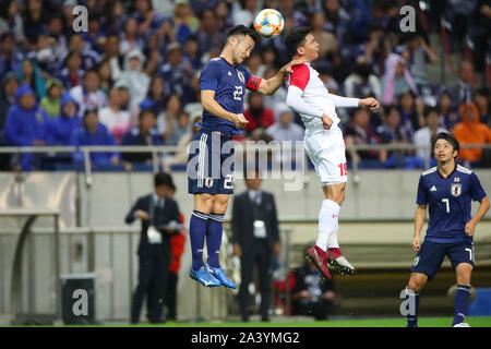 Saitama Stadion 2002, Saitama, Japan. 10 Sep, 2019. Maya Yoshida (JPN), 10. SEPTEMBER 2019 - Fußball: FIFA Fußball-Weltmeisterschaft Katar 2022 asiatische nähere Bestimmung zweite Runde Gruppe F Match zwischen Japan 6-0 der Mongolei in Saitama Stadion 2002, Saitama, Japan. Credit: YUTAKA/LBA SPORT/Alamy leben Nachrichten Stockfoto