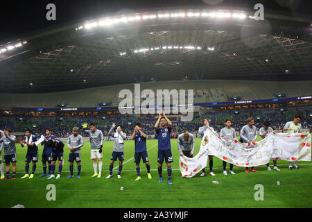 Saitama Stadion 2002, Saitama, Japan. 10 Sep, 2019. Japan Team Group (JPN), 10. SEPTEMBER 2019 - Fußball: FIFA Fußball-Weltmeisterschaft Katar 2022 asiatische nähere Bestimmung zweite Runde Gruppe F Match zwischen Japan 6-0 der Mongolei in Saitama Stadion 2002, Saitama, Japan. Credit: YUTAKA/LBA SPORT/Alamy leben Nachrichten Stockfoto