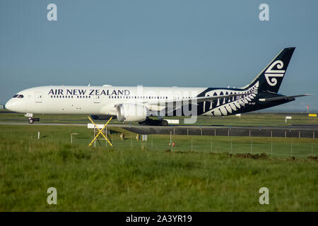 Air New Zealand, Boeing 787, Rollen vor dem Internationalen Flughafen Auckland Stockfoto