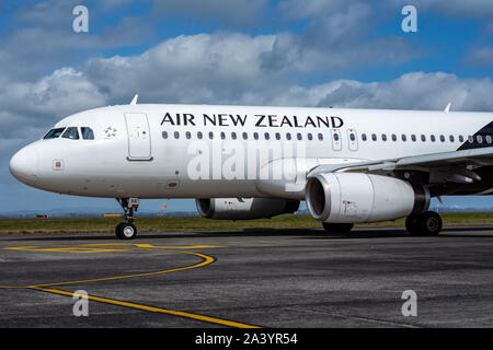 Air New Zealand, Airbus A320, an der Auckland International Airport Stockfoto