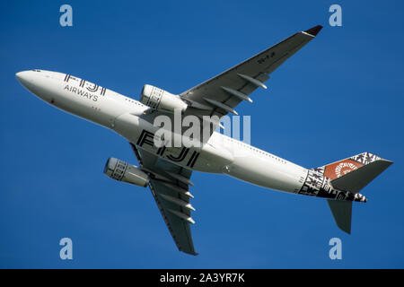 Fidschi Airways, Airbus A330, an, Auckland International Airport Stockfoto