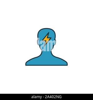Brainstorming Symbol. Umrisse gefüllt kreative Anklicken von Business icons Collection. Premium brainstorming Symbol für Ui, ux, Anwendungen, Software und Stock Vektor