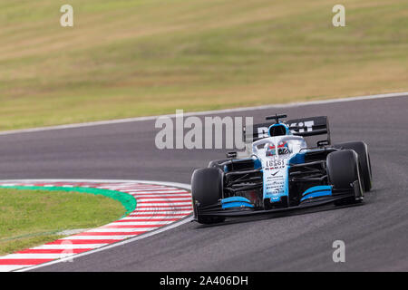 Suzuka Circuit, Suzuka City, Japan. 11 Okt, 2019. Formel 1 Grand Prix, Praxis Tag; die Zahl 63 ROKiT Williams Fahrer George Russell - Redaktionelle Verwendung Credit: Aktion plus Sport/Alamy leben Nachrichten Stockfoto