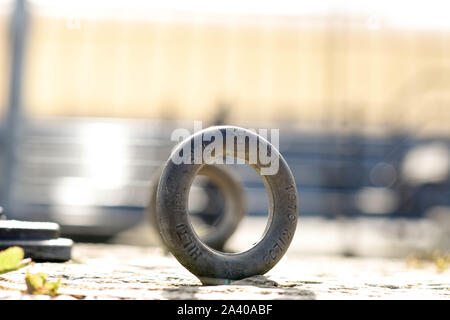 Blick durch kleine Räume Stockfoto