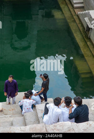 Inder, Toorji ka Jhalra stepwell, Rajasthan, Jodhpur, Indien Stockfoto