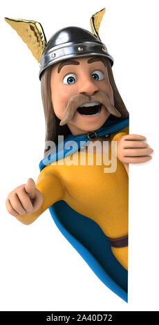 Spaß gaulois - 3D-Darstellung Stockfoto