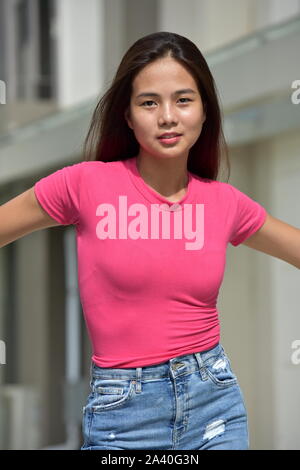 Dünne vielfältige Person Stockfoto