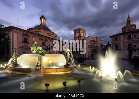 Virgen Platz in Valencia (Spanien) Stockfoto