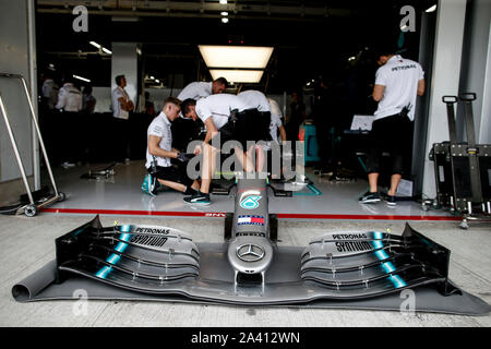 Suzuka, Japan. 11 Okt, 2019. Motorsport: FIA Formel Eins-Weltmeisterschaft 2019, Grand Prix von Japan, Garage von MERCEDES AMG PETRONAS Motorsport | Verwendung der weltweiten Kredit: dpa/Alamy leben Nachrichten Stockfoto