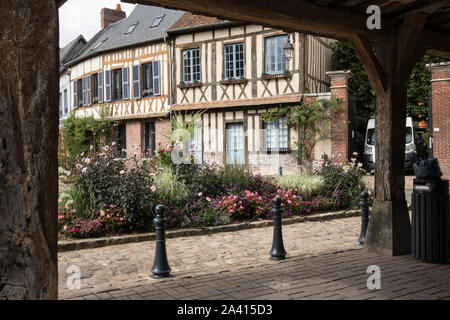 Lyons-La - Foret, Vexin, Haute Normandie, Normandie, Eurecobbles Stockfoto