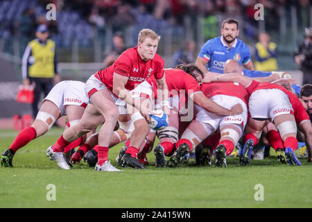 Aled davies während Guinness sechs Nationen Rugby - Italien vs Galless, Rom, Italien, 09 Feb 2019, Rugby Italienisch Rugby Nationalmannschaft Stockfoto