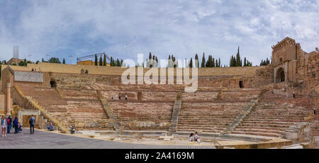 Antike römische Amphitheater in Cartagena Stockfoto