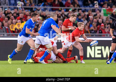 Aled davies während Guinness Rugby Six Nations 2019 - Italien vs Galles, Rom, Italien, 09 Feb 2019, Rugby Italienisch Rugby Nationalmannschaft Stockfoto