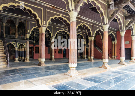Bengaluru - Blick auf Tipu Sultan's Summer Palace, Karnataka, Indien, 06.09.2019 Stockfoto