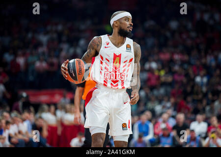 Belgrad, Serbien. 10 Okt, 2019. Lorenzo Braun von Crvena Zvezda mts Belgrad in Aktion. Credit: Nikola Krstic/Alamy leben Nachrichten Stockfoto