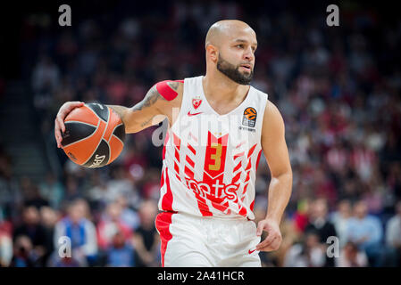 Belgrad, Serbien. 10 Okt, 2019. Filip Covic von Crvena Zvezda mts Belgrad in Aktion. Credit: Nikola Krstic/Alamy leben Nachrichten Stockfoto