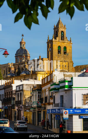Gotische Kirche von Santiago in Utrera, Sevilla Provinz. Südlichen Andalusien, Spanien. Europa Stockfoto