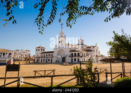 Hermitage im Rociero Stadt El Rocio. Der Provinz Huelva. Südlichen Andalusien, Spanien. Europa Stockfoto