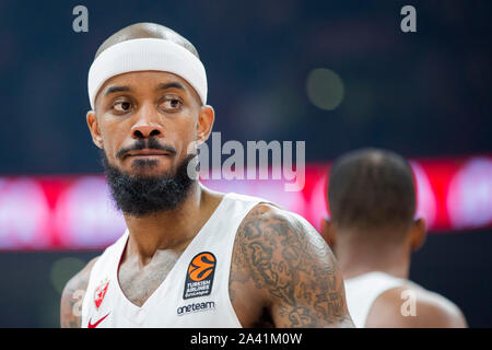 Belgrad, Serbien. 10 Okt, 2019. Lorenzo Braun von Crvena Zvezda mts Belgrad reagiert. Credit: Nikola Krstic/Alamy leben Nachrichten Stockfoto