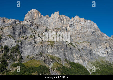 Leukerbad Wallis Schweiz September 2019 Leukerbad Loèche-les-Bains, Walliser, Leiggerbad, obwohl lokal bekannt als Baadu) ist eine Gemeinde in der di Stockfoto