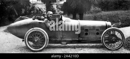1921 Stimmzettel 3 Liter, Jules Goux, italienischen Grand Prix. Stockfoto