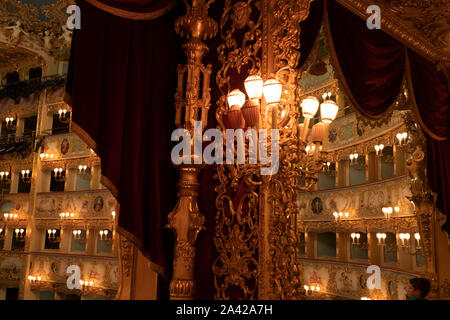 Venedig, Italien, 15. September 2019 - Theater La Fenice war total umgebaut nach dem Brand von 1996 Stockfoto