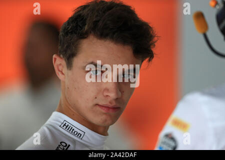 Suzuka Circuit, Suzuka City, Japan. 11 Okt, 2019. Formel 1 Grand Prix, Praxis Tag McLaren, Lando Norris - Redaktionelle Verwendung Credit: Aktion plus Sport/Alamy leben Nachrichten Stockfoto